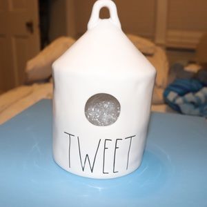 HTF Rae Dunn Tweet Round Birdhouse